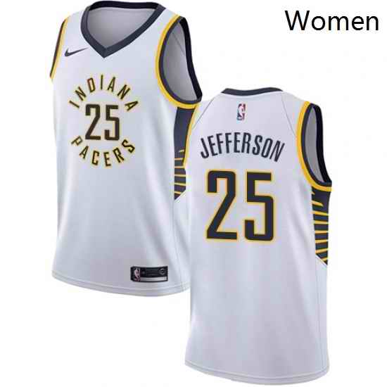 Womens Nike Indiana Pacers 25 Al Jefferson Swingman White NBA Jersey Association Edition